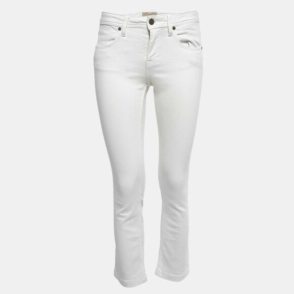 Burberry Brit White Denim Alperton Cropped Jeans S Waist 27",All Products : American Fashion Style Bags On Sale